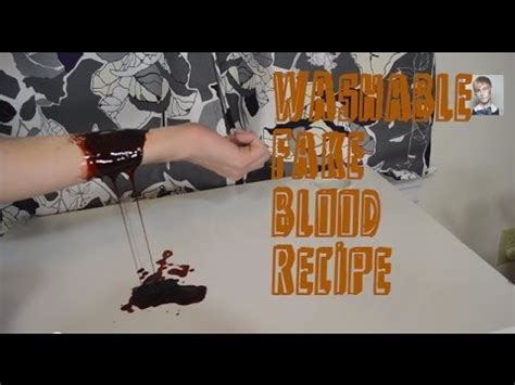 how long does fake blood take to dry on clothes|how to get blood on a shirt.